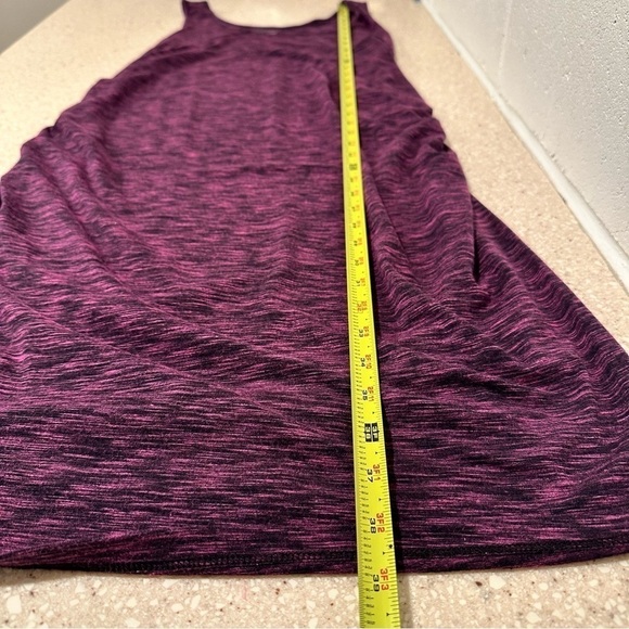 Liz Lange Maternity Sleeveless Purple Midi Dress Jersey Stretch Comfy - Picture 9 of 11